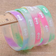 Customized Logo Wholesale Personalized Luminous Silicone Bracelets Sports Wristband